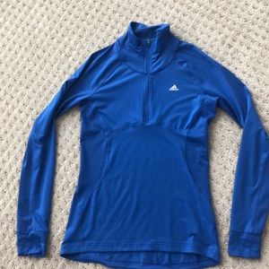 Adidas longsleeve half zip running shirt